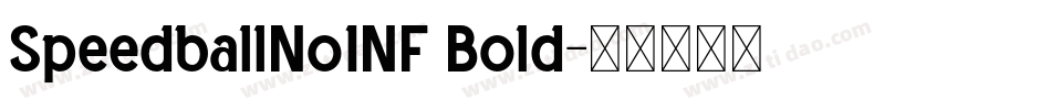 SpeedballNo1NF Bold字体转换
